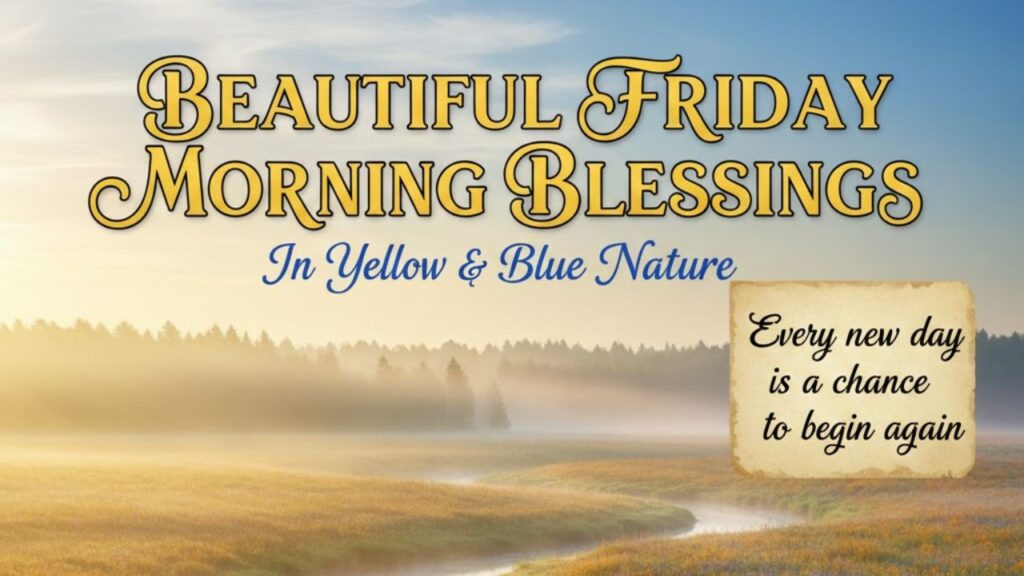 Beautiful Friday Morning Blessings