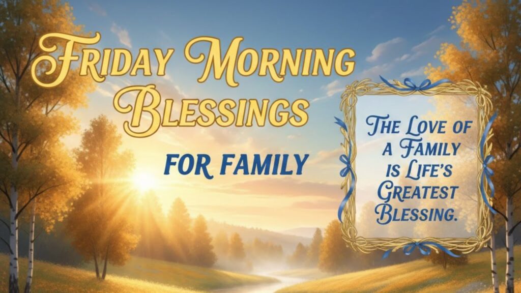 Friday Morning Blessings for Family