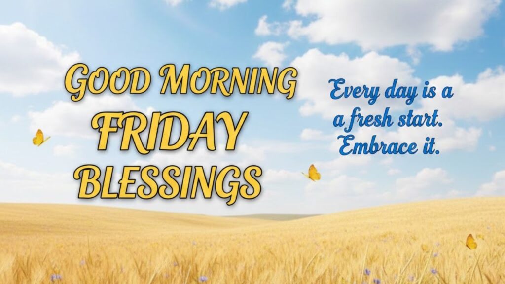 Good Morning Friday Blessings