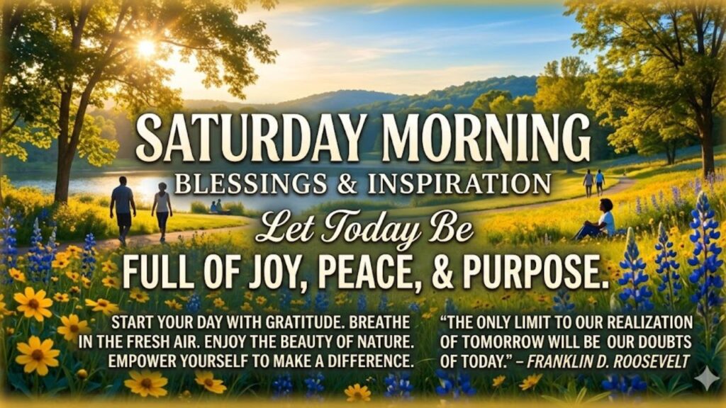 Inspirational African American Saturday Morning Blessings