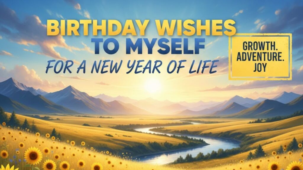 Birthday Wishes to Myself for a New Year of Life