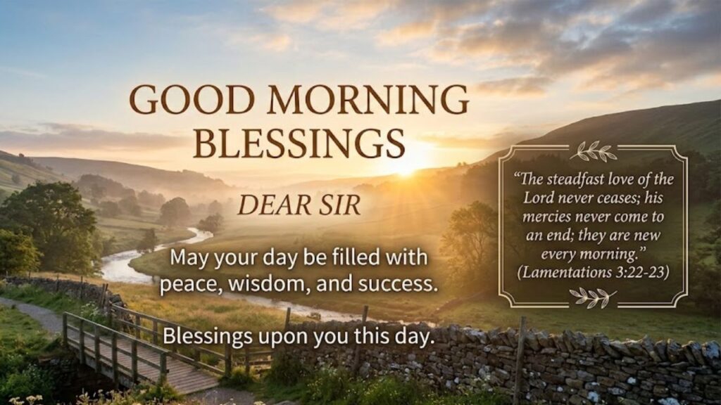 Good Morning Wishes for Sir from Students