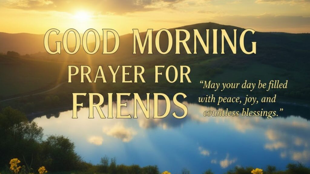 Good Morning Prayer for Friends