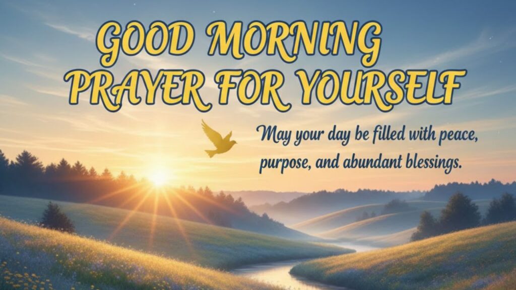 Good Morning Prayer for Yourself