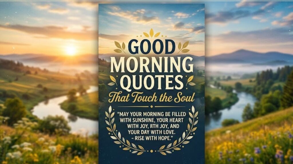 Good Morning Quotes That Touch the Soul