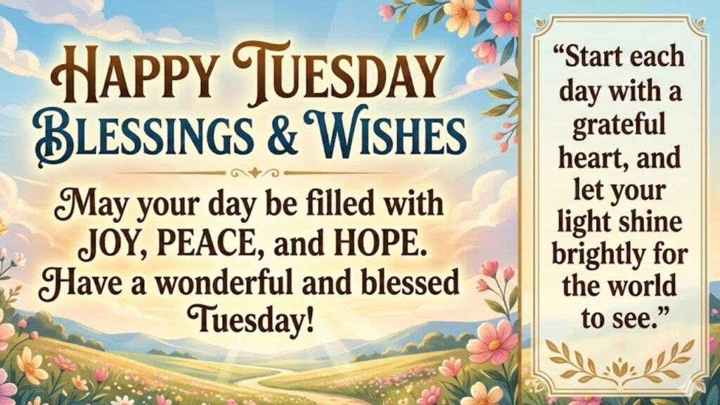 Happy Tuesday Blessings And Wishes