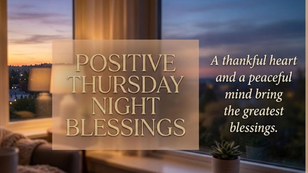 Positive Thursday Night Blessings