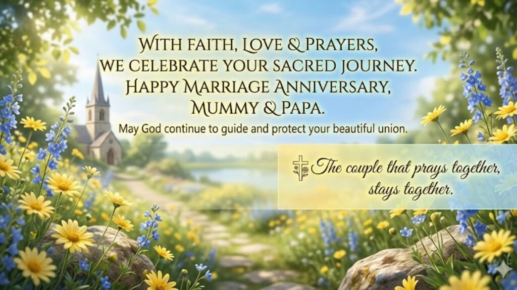 Religious & Prayerful Marriage Anniversary Wishes for Mummy Papa