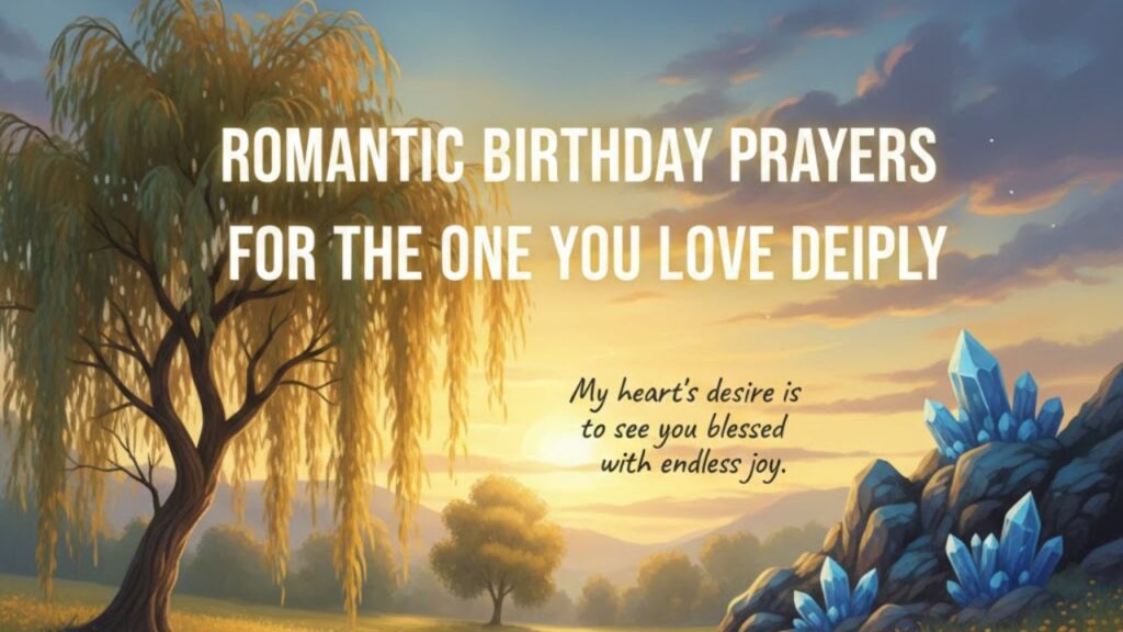 Romantic Birthday Prayers for the One You Love Deeply