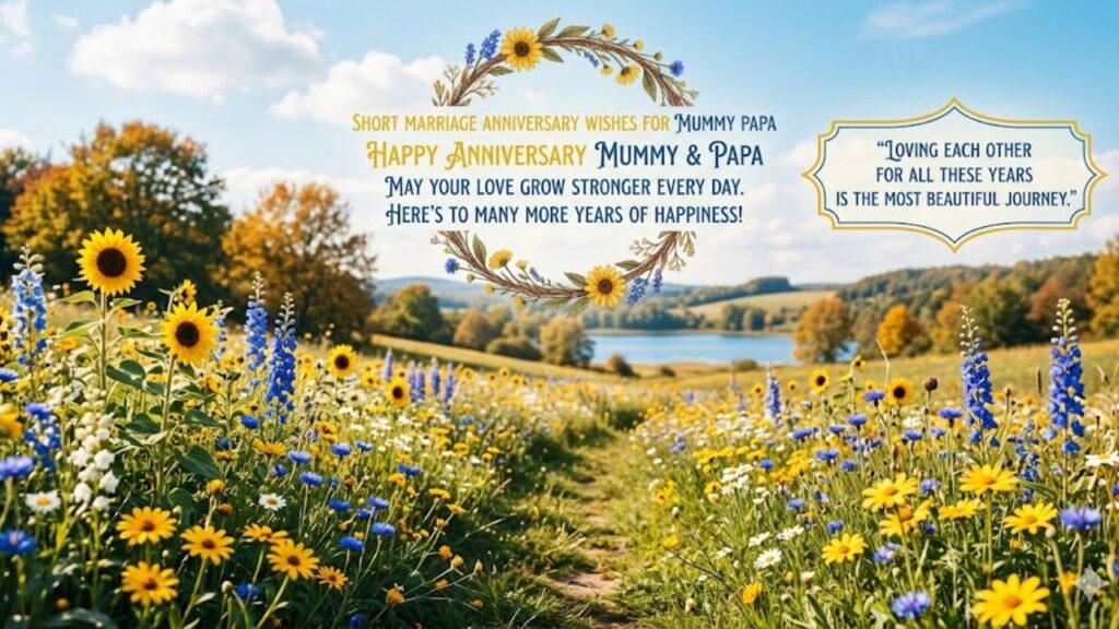 Short Marriage Anniversary Wishes for Mummy Papa