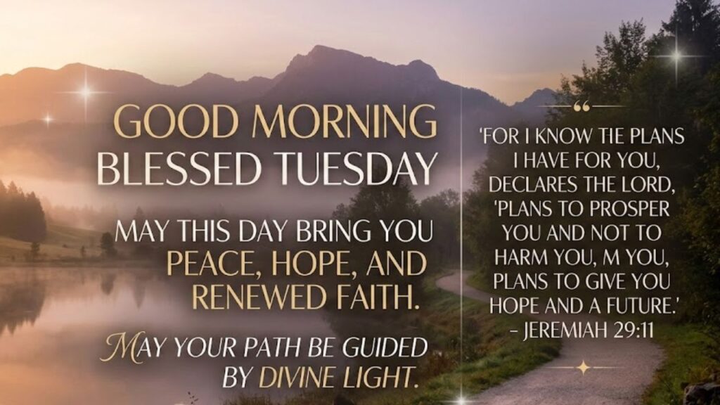 Spiritual and Religious Good Morning Blessed Tuesday