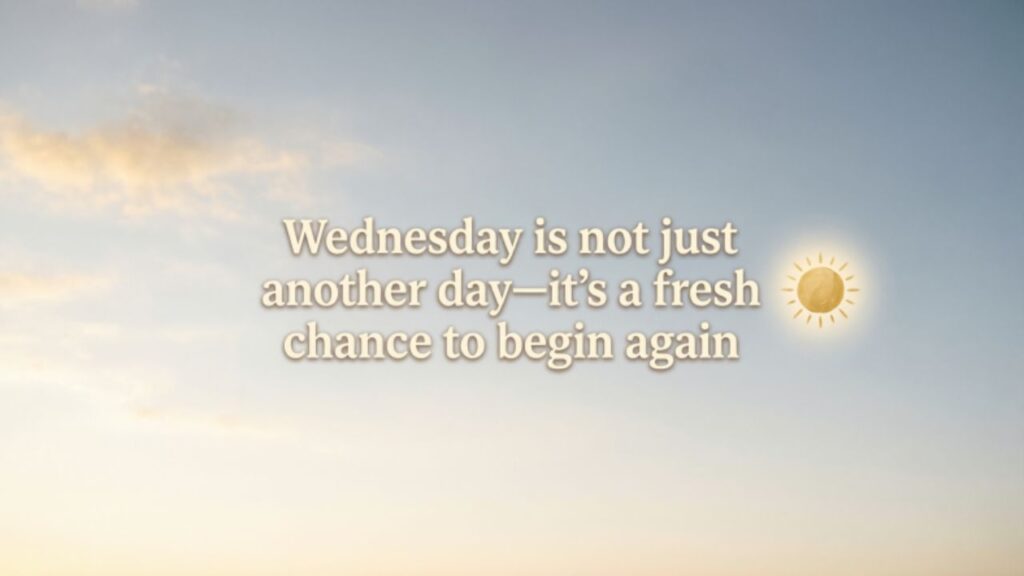 Uplifting Good Morning Wednesday Blessings