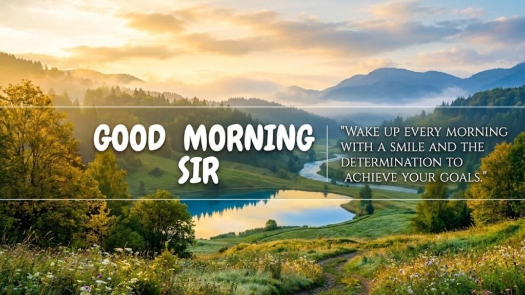Good Morning Sir Wishes