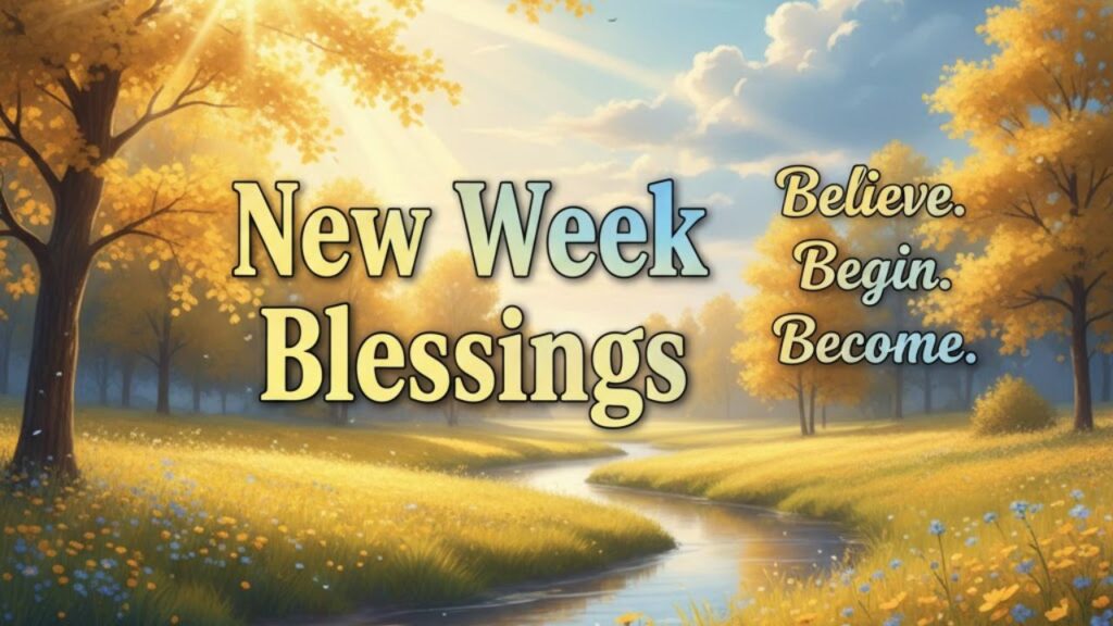 340+ New Week Blessings: Powerful Wishes to Start Fresh